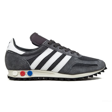 adidas la trainer dark grey|Adidas originals trainers grey.